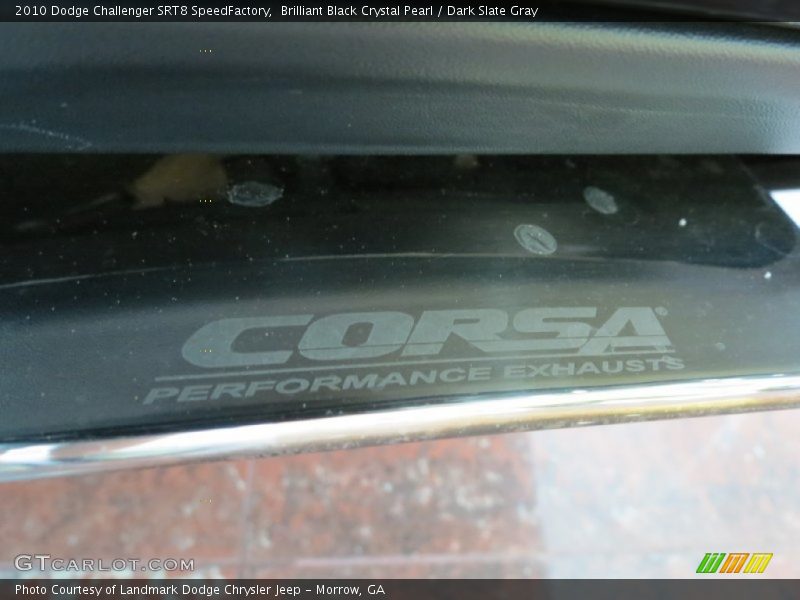 Brilliant Black Crystal Pearl / Dark Slate Gray 2010 Dodge Challenger SRT8 SpeedFactory
