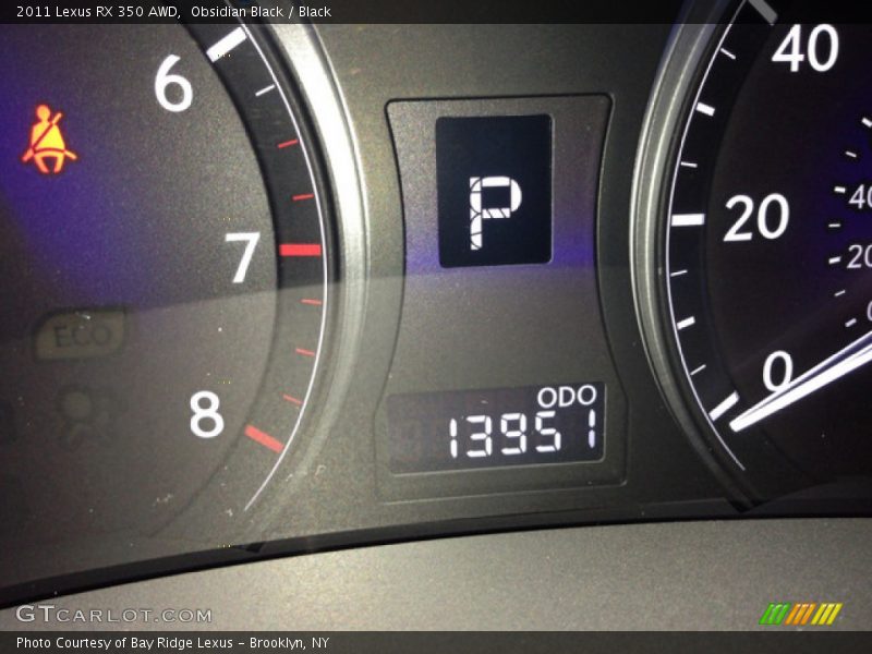 Obsidian Black / Black 2011 Lexus RX 350 AWD