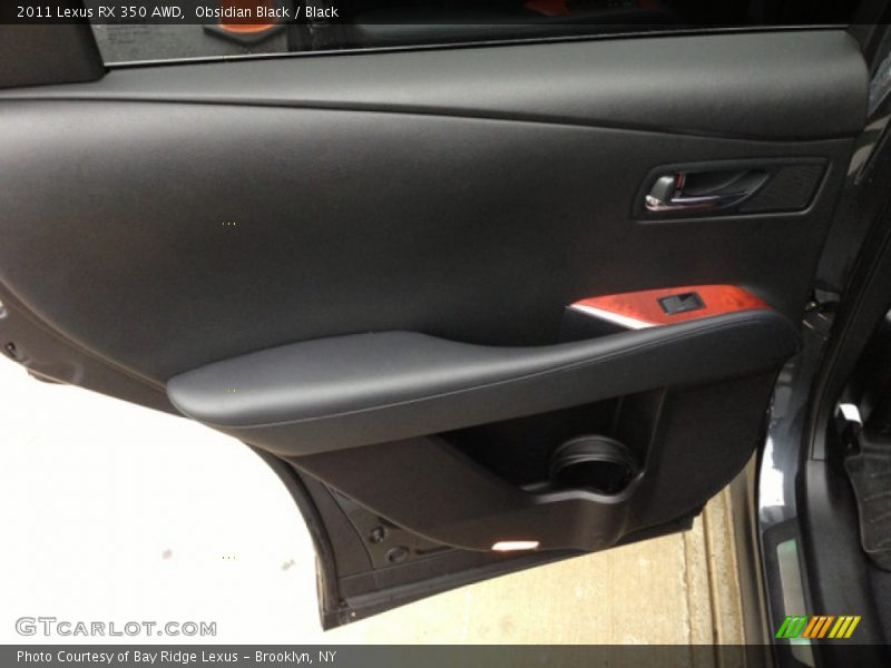 Obsidian Black / Black 2011 Lexus RX 350 AWD