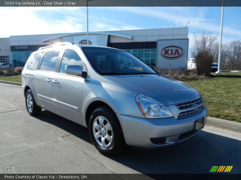 Clear Silver / Gray 2009 Kia Sedona LX