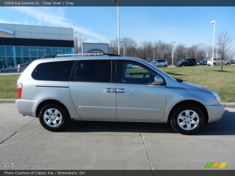 Clear Silver / Gray 2009 Kia Sedona LX