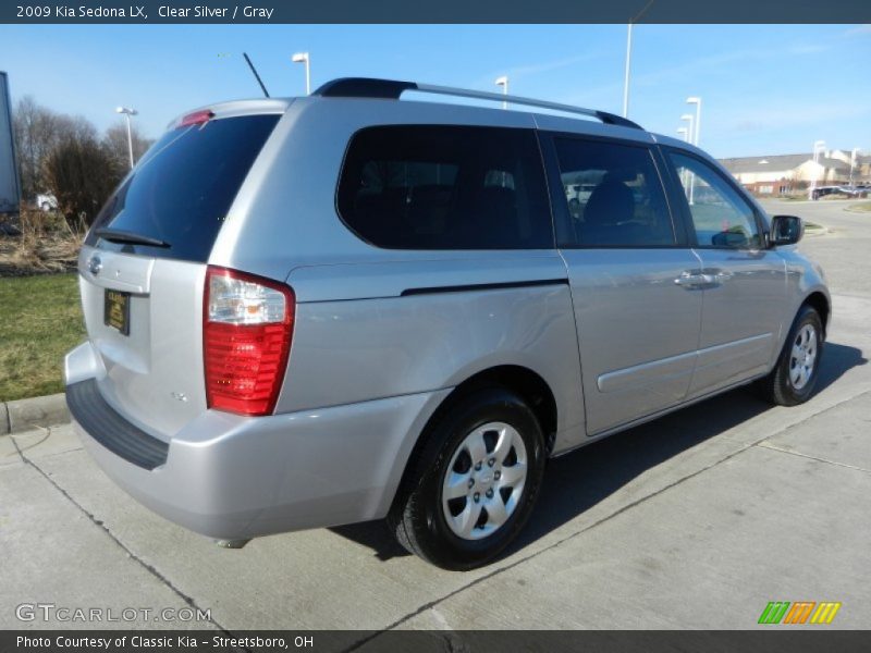 Clear Silver / Gray 2009 Kia Sedona LX