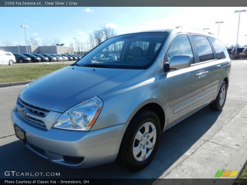Clear Silver / Gray 2009 Kia Sedona LX