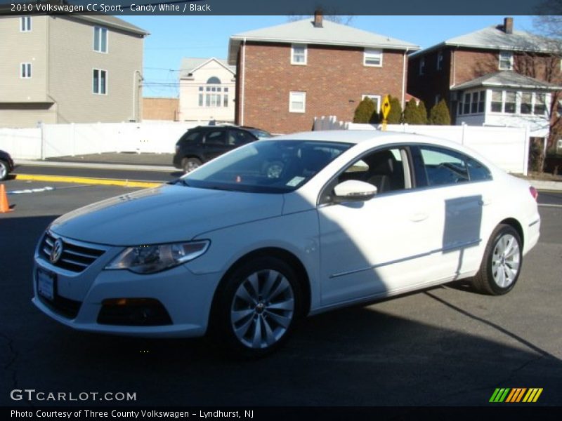 Candy White / Black 2010 Volkswagen CC Sport