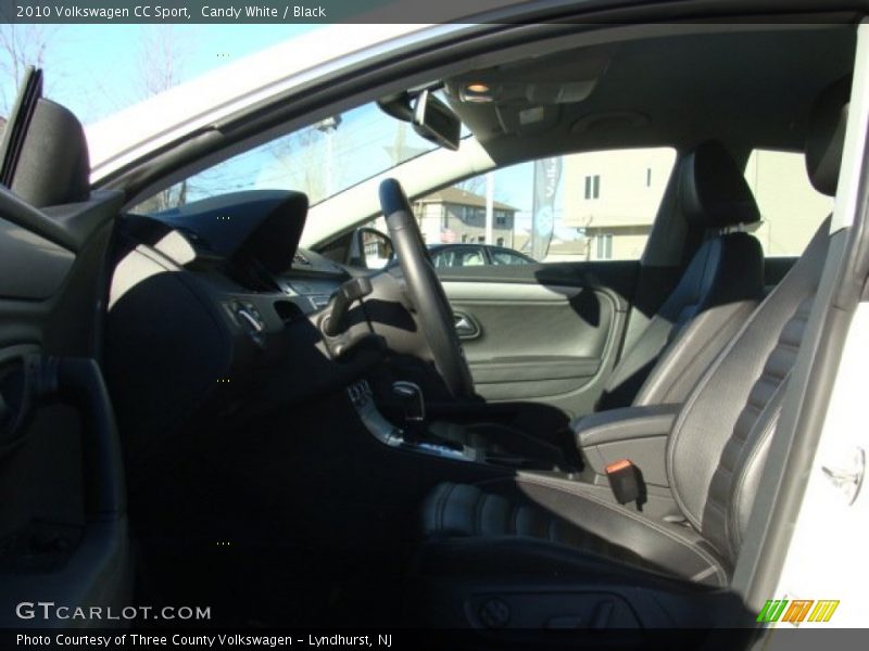 Candy White / Black 2010 Volkswagen CC Sport