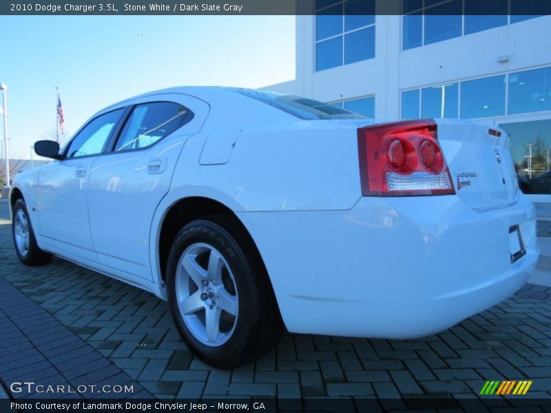 Stone White / Dark Slate Gray 2010 Dodge Charger 3.5L