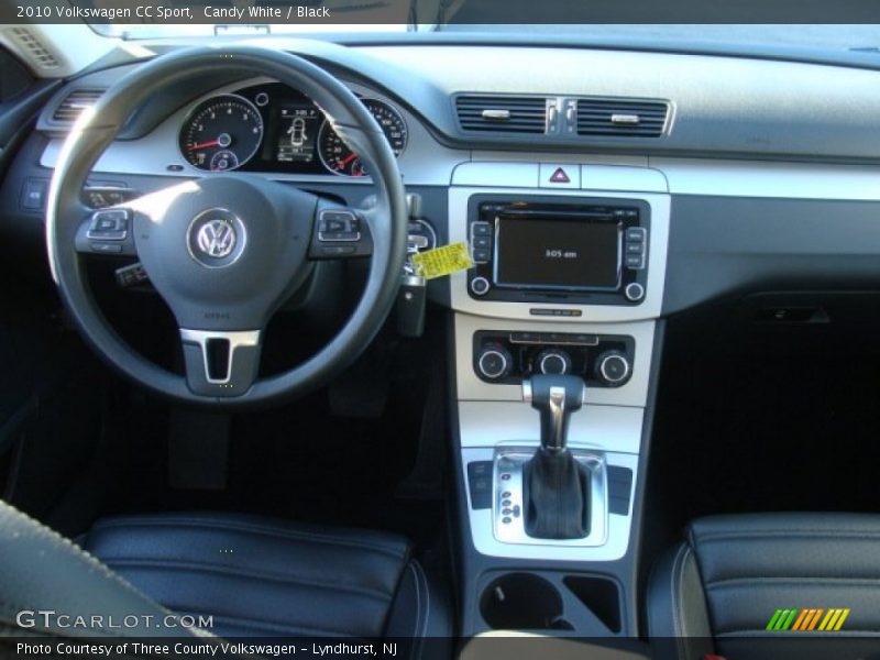 Candy White / Black 2010 Volkswagen CC Sport