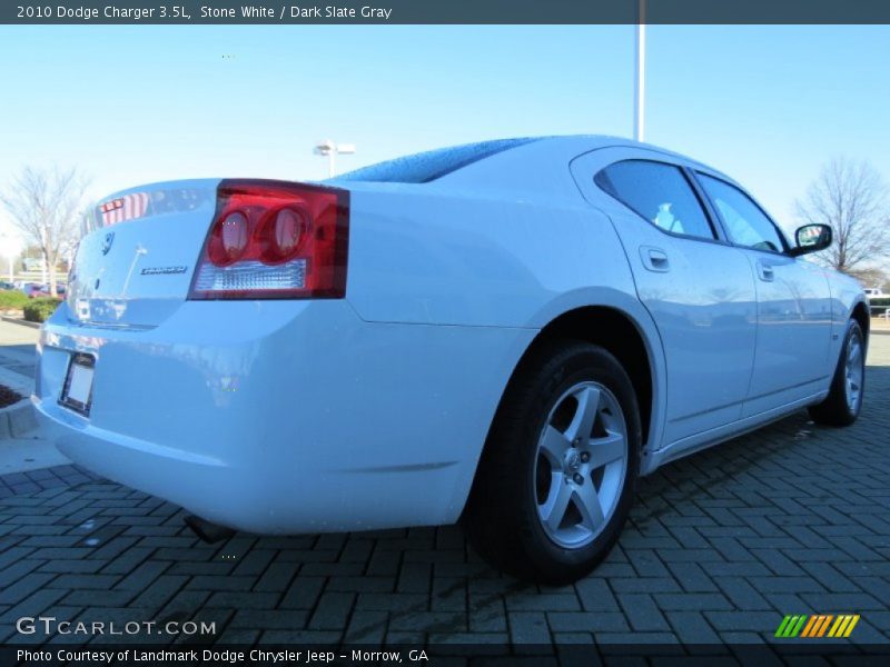 Stone White / Dark Slate Gray 2010 Dodge Charger 3.5L