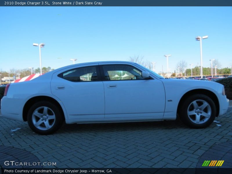 Stone White / Dark Slate Gray 2010 Dodge Charger 3.5L