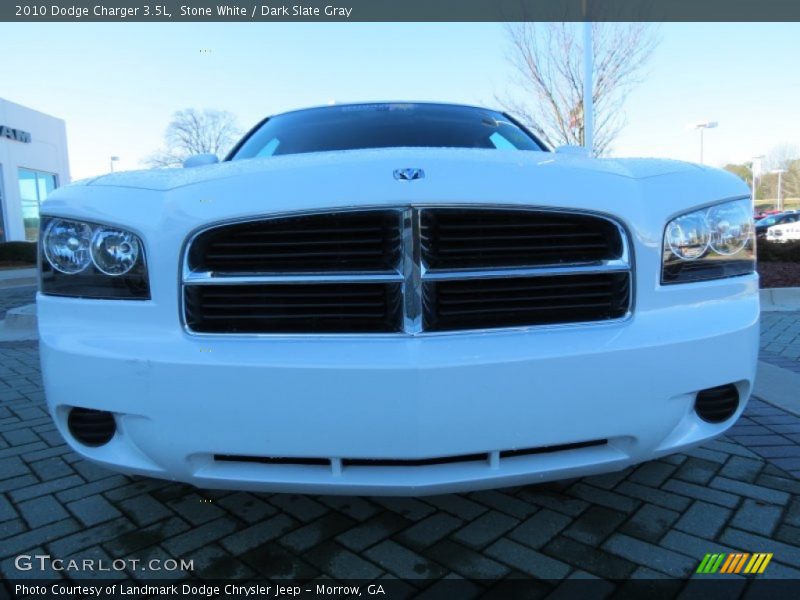 Stone White / Dark Slate Gray 2010 Dodge Charger 3.5L