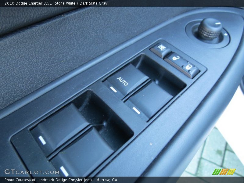Stone White / Dark Slate Gray 2010 Dodge Charger 3.5L