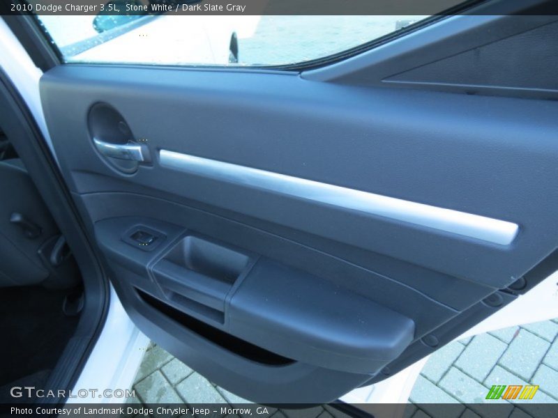 Stone White / Dark Slate Gray 2010 Dodge Charger 3.5L