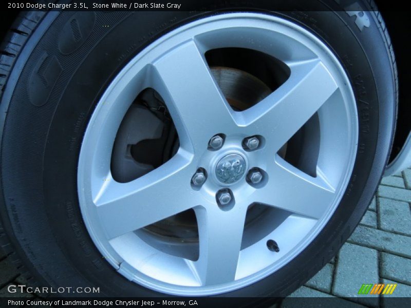 Stone White / Dark Slate Gray 2010 Dodge Charger 3.5L
