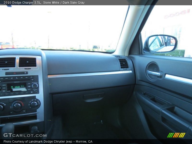 Stone White / Dark Slate Gray 2010 Dodge Charger 3.5L