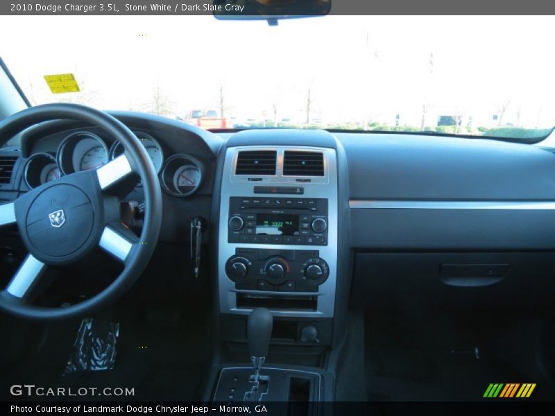 Stone White / Dark Slate Gray 2010 Dodge Charger 3.5L