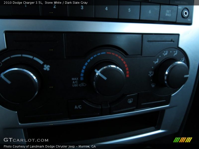 Stone White / Dark Slate Gray 2010 Dodge Charger 3.5L