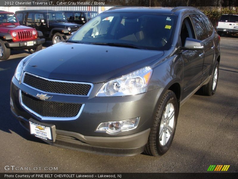 Cyber Gray Metallic / Ebony 2012 Chevrolet Traverse LT