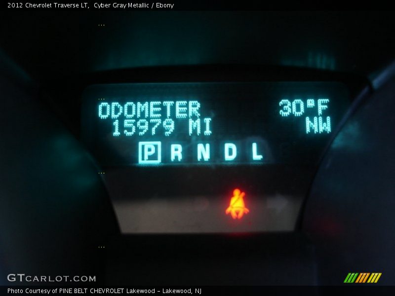 Cyber Gray Metallic / Ebony 2012 Chevrolet Traverse LT