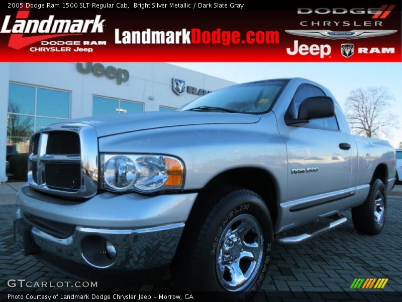Bright Silver Metallic / Dark Slate Gray 2005 Dodge Ram 1500 SLT Regular Cab