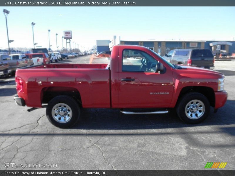 Victory Red / Dark Titanium 2011 Chevrolet Silverado 1500 LS Regular Cab