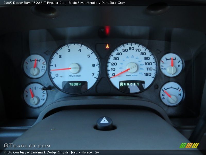 Bright Silver Metallic / Dark Slate Gray 2005 Dodge Ram 1500 SLT Regular Cab