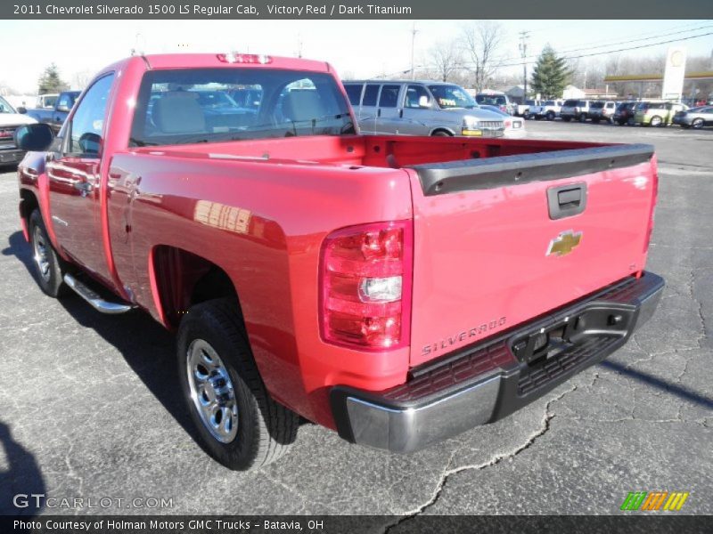 Victory Red / Dark Titanium 2011 Chevrolet Silverado 1500 LS Regular Cab
