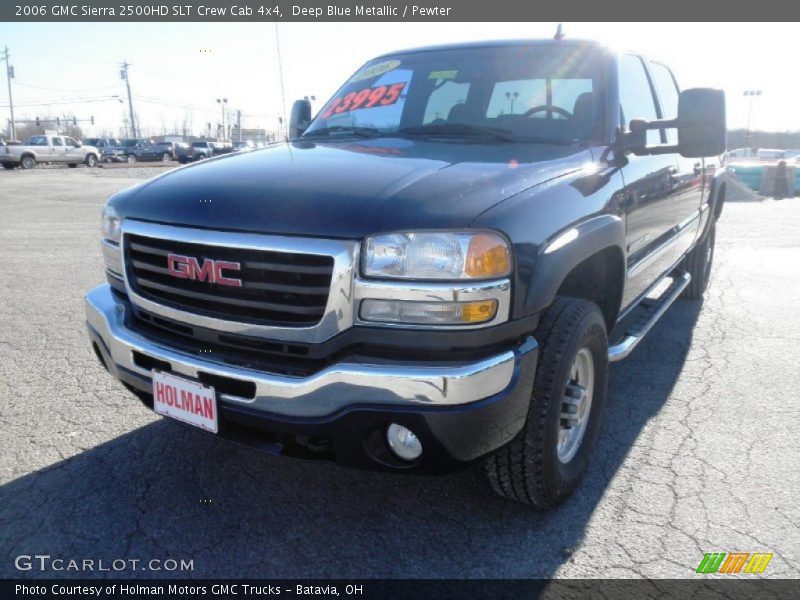 Deep Blue Metallic / Pewter 2006 GMC Sierra 2500HD SLT Crew Cab 4x4