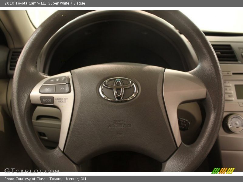 Super White / Bisque 2010 Toyota Camry LE