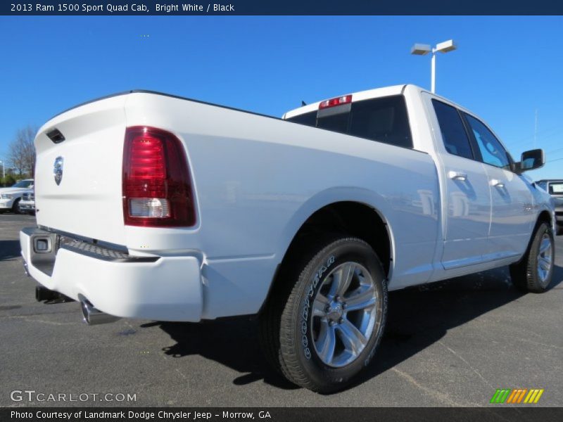 Bright White / Black 2013 Ram 1500 Sport Quad Cab