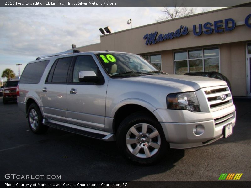 Ingot Silver Metallic / Stone 2010 Ford Expedition EL Limited