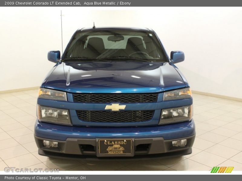 Aqua Blue Metallic / Ebony 2009 Chevrolet Colorado LT Extended Cab