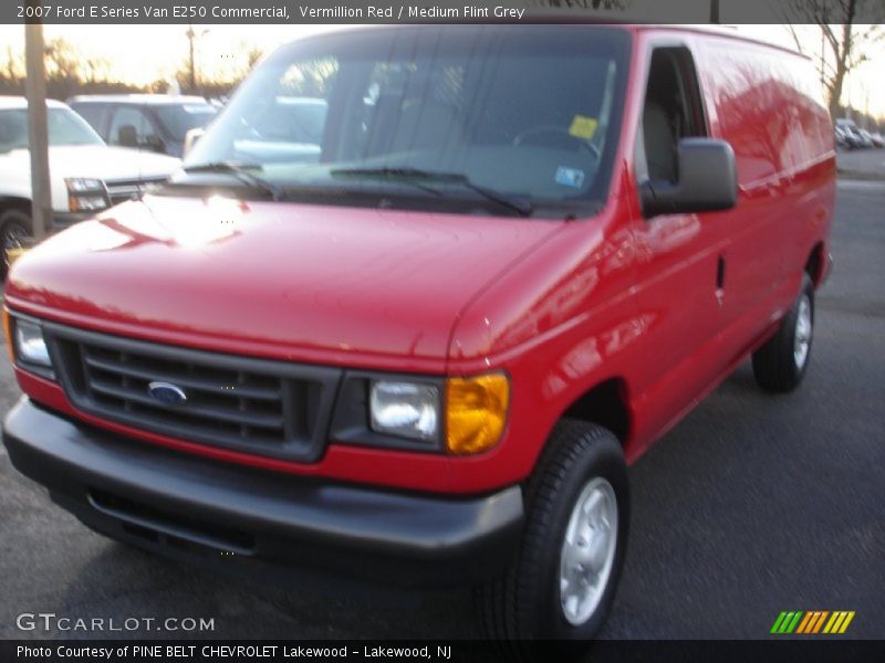 Vermillion Red / Medium Flint Grey 2007 Ford E Series Van E250 Commercial