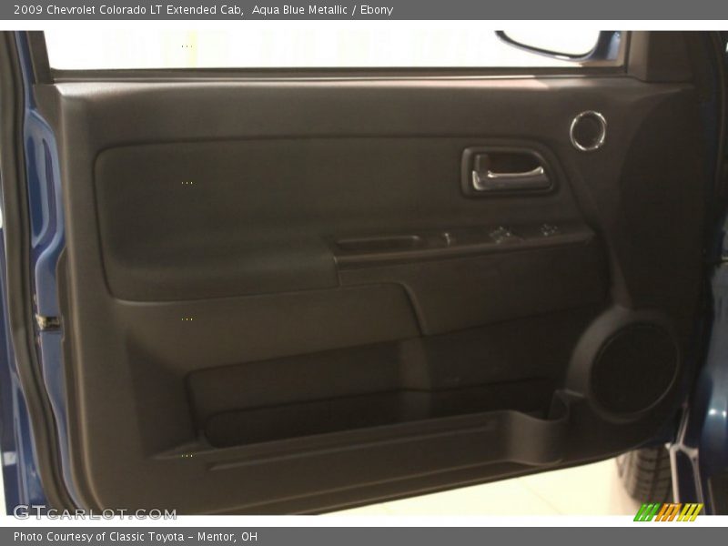 Aqua Blue Metallic / Ebony 2009 Chevrolet Colorado LT Extended Cab