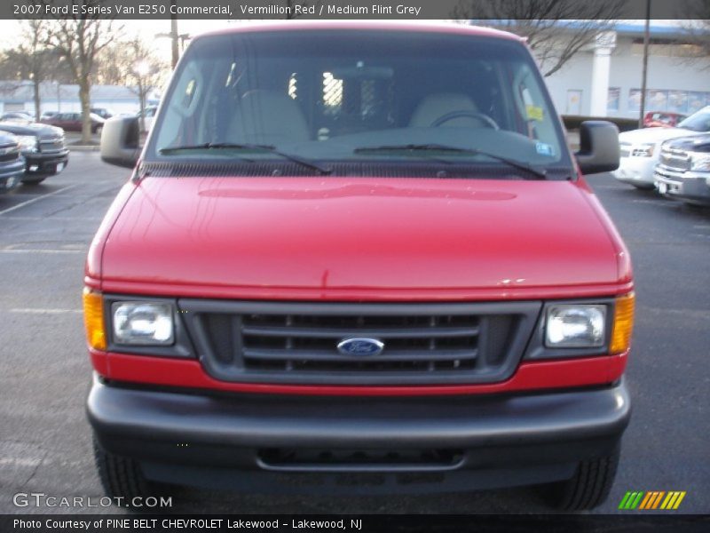 Vermillion Red / Medium Flint Grey 2007 Ford E Series Van E250 Commercial