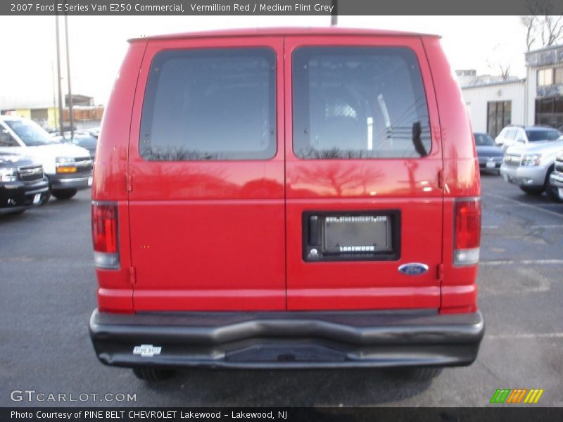 Vermillion Red / Medium Flint Grey 2007 Ford E Series Van E250 Commercial