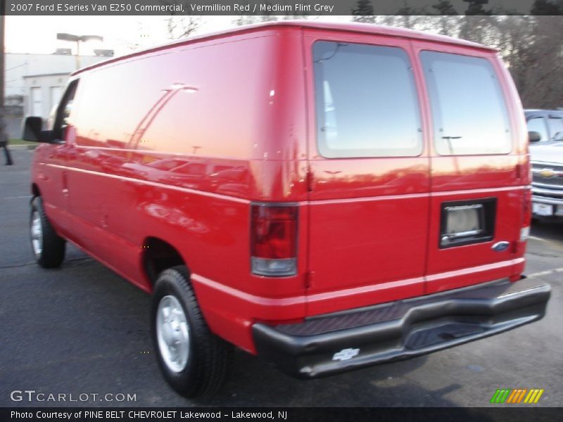 Vermillion Red / Medium Flint Grey 2007 Ford E Series Van E250 Commercial