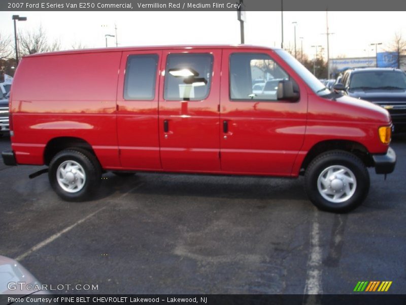 Vermillion Red / Medium Flint Grey 2007 Ford E Series Van E250 Commercial