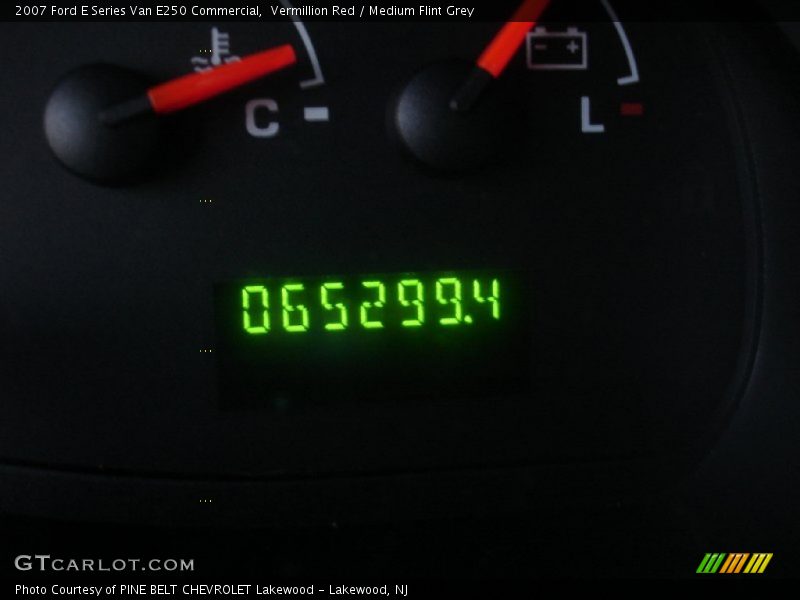 Vermillion Red / Medium Flint Grey 2007 Ford E Series Van E250 Commercial