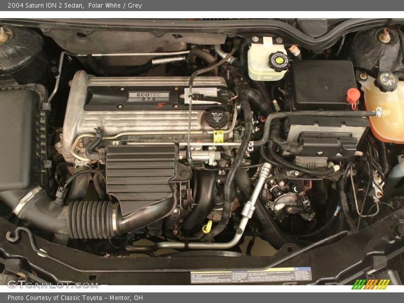 Polar White / Grey 2004 Saturn ION 2 Sedan