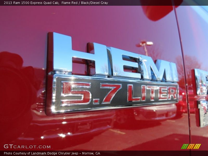 Flame Red / Black/Diesel Gray 2013 Ram 1500 Express Quad Cab