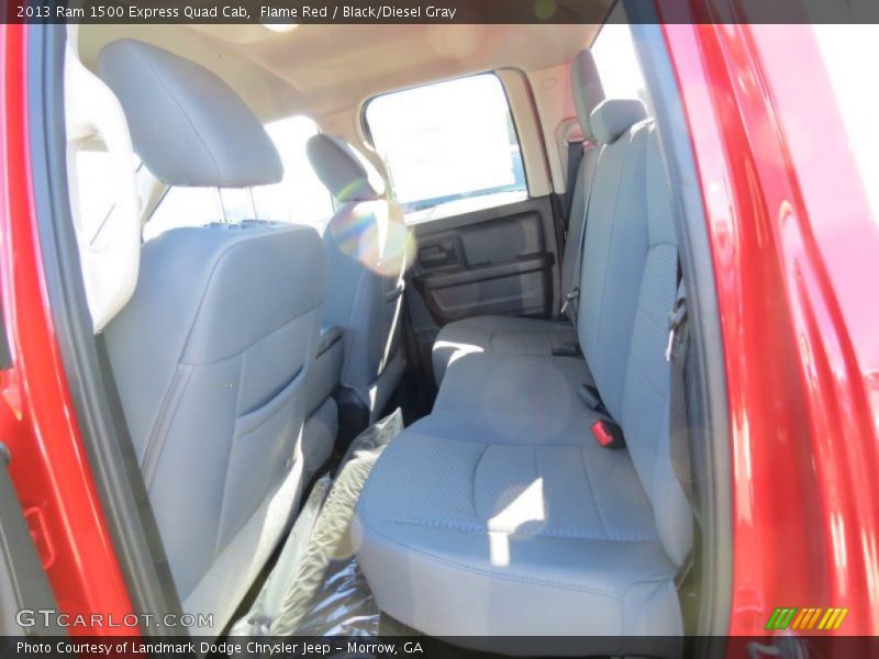 Flame Red / Black/Diesel Gray 2013 Ram 1500 Express Quad Cab