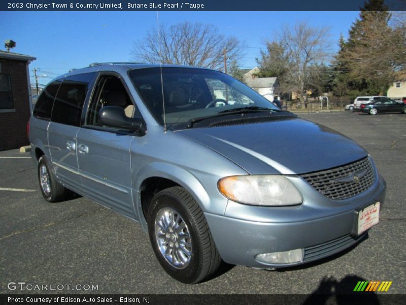Butane Blue Pearl / Taupe 2003 Chrysler Town & Country Limited