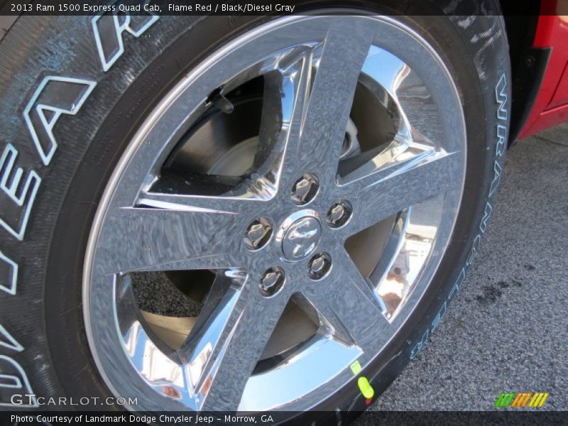 Flame Red / Black/Diesel Gray 2013 Ram 1500 Express Quad Cab