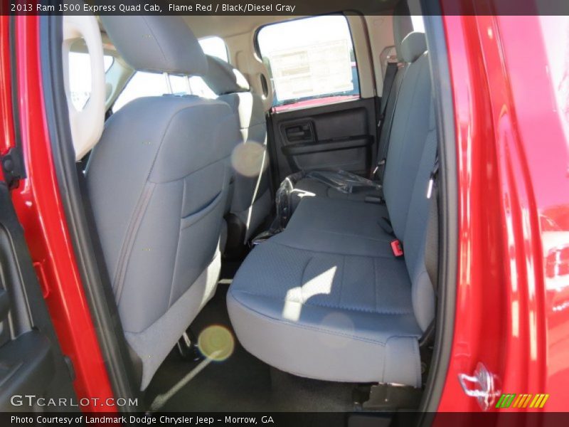 Flame Red / Black/Diesel Gray 2013 Ram 1500 Express Quad Cab