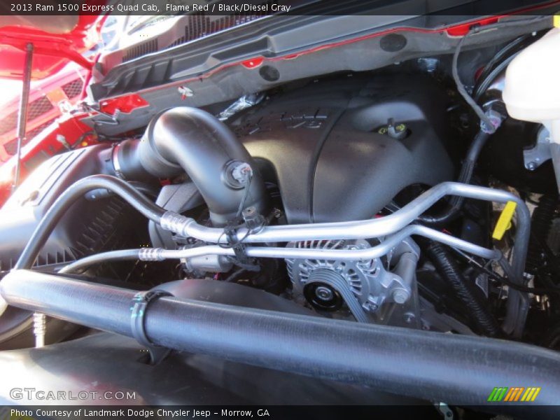 Flame Red / Black/Diesel Gray 2013 Ram 1500 Express Quad Cab