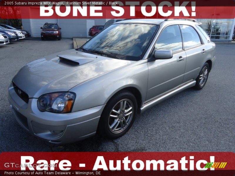 Platinum Silver Metallic / Black 2005 Subaru Impreza WRX Wagon