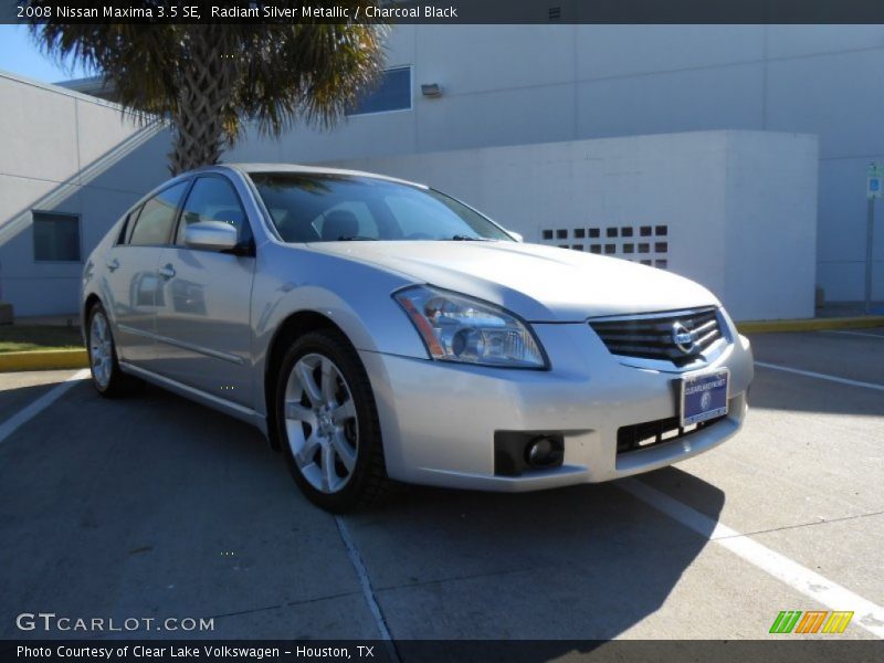 Radiant Silver Metallic / Charcoal Black 2008 Nissan Maxima 3.5 SE