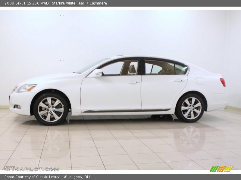 Starfire White Pearl / Cashmere 2008 Lexus GS 350 AWD