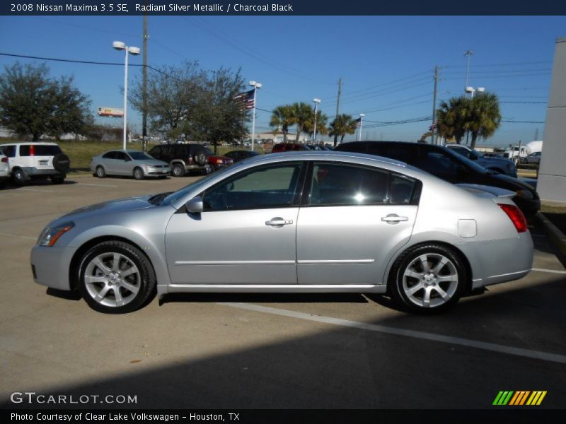 Radiant Silver Metallic / Charcoal Black 2008 Nissan Maxima 3.5 SE