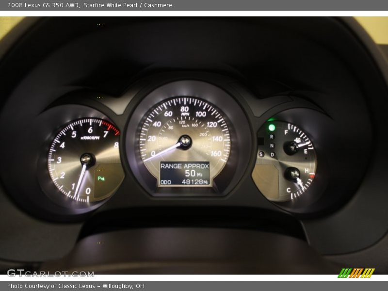 Starfire White Pearl / Cashmere 2008 Lexus GS 350 AWD